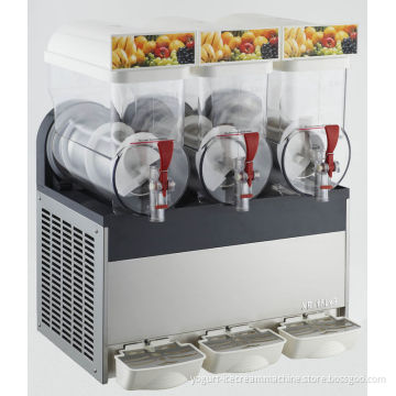 Triple Tanks 15l Commercial Frozen Drink Slush Machine, Double-side 3 Bowls Slush Granita Machine